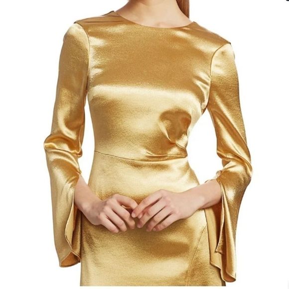 Cinq à Sept Paulena Satin Dress SIZE US 0 $495 - Picture 6 of 10